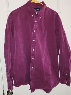 Ralph Lauren Men’s Button-Down Shirt - Deep Berry